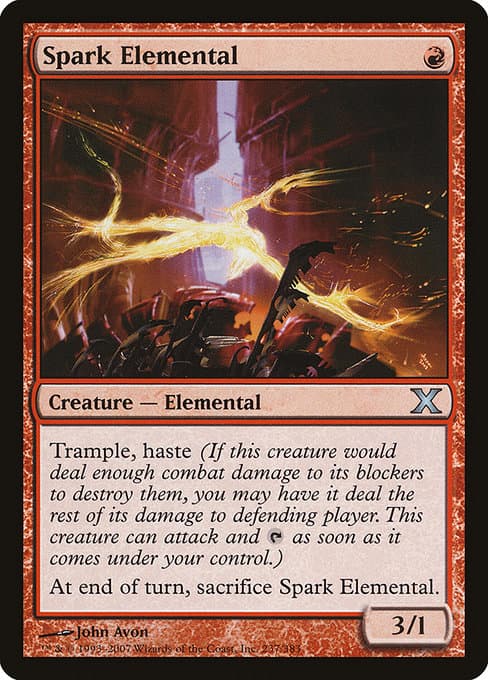 Spark Elemental from Tenth Edition (Uncommon)