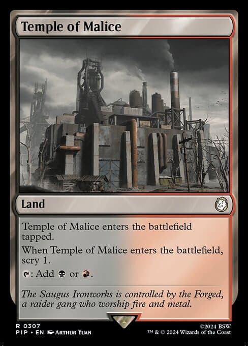 Temple of Malice from Fallout (Rare)