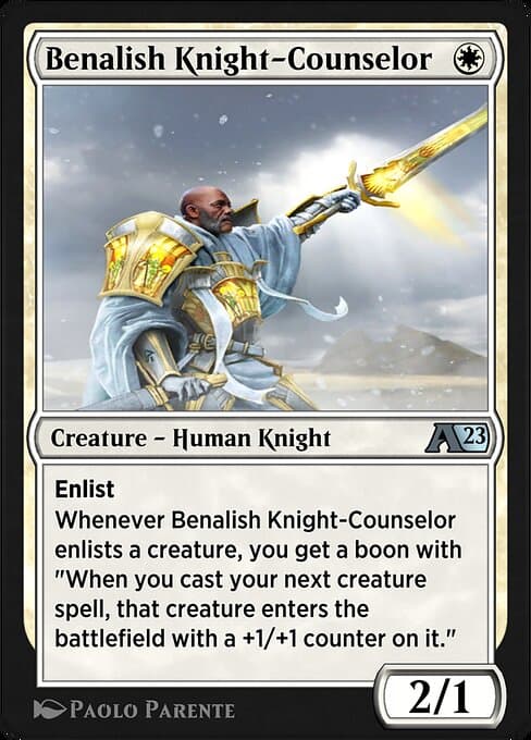 Benalish Knight-Counselor (Uncommon)