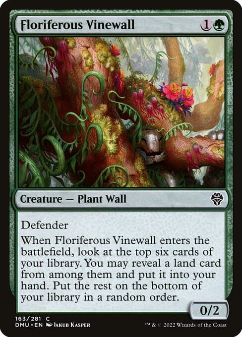 Floriferous Vinewall from Dominaria United (Common)