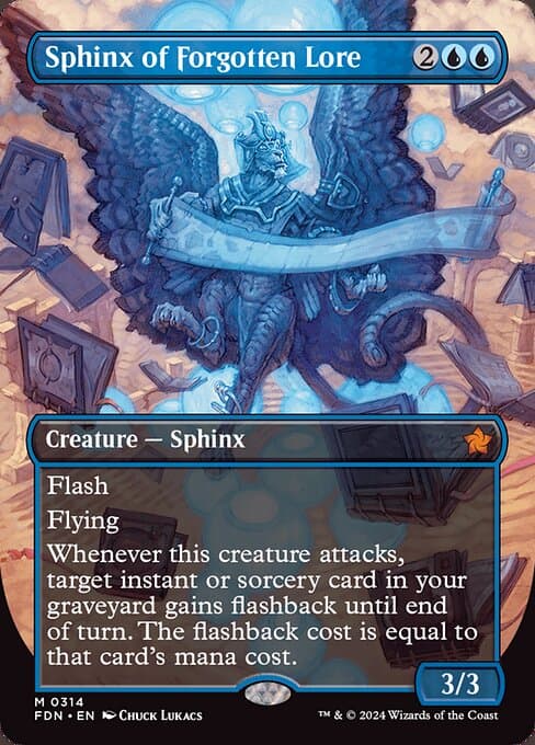 Sphinx of Forgotten Lore from Foundations (Mythic)