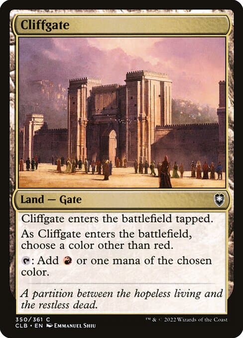 Cliffgate from Commander Legends: Battle for Baldur's Gate (Common)