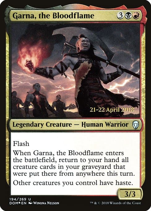 Garna, the Bloodflame from Dominaria Promos (Uncommon)