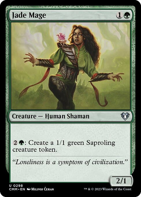 Jade Mage from Commander Masters (Uncommon)