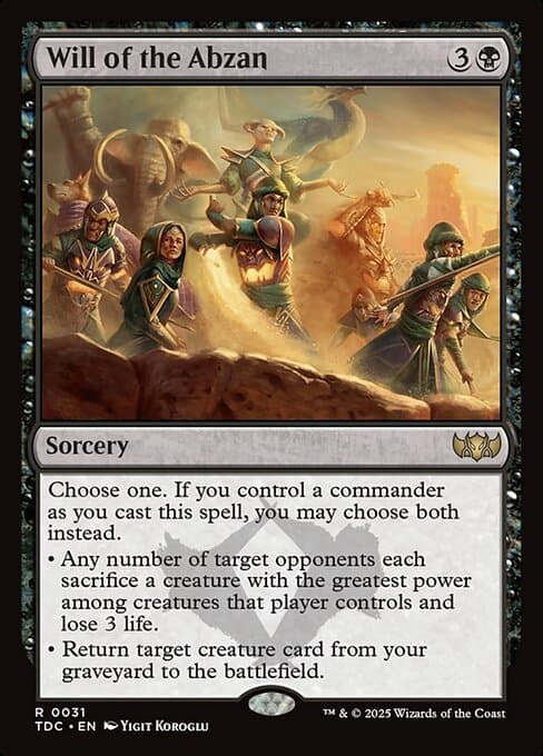 Will of the Abzan (Rare)