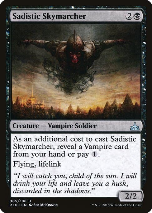 Sadistic Skymarcher from Rivals of Ixalan (Uncommon)