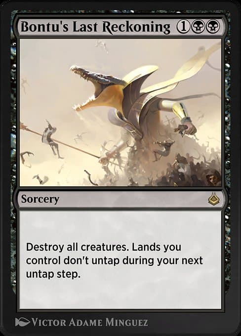 Bontu's Last Reckoning from Amonkhet Remastered (Rare)