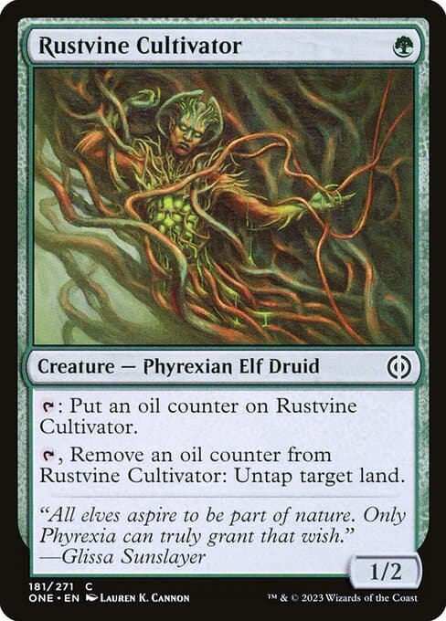 Rustvine Cultivator from Phyrexia: All Will Be One (Common)