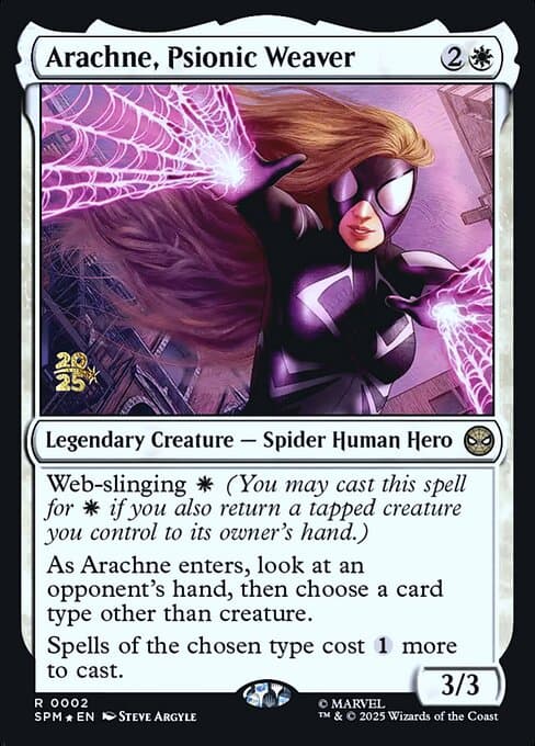 Arachne, Psionic Weaver from Marvel's Spider-Man Promos (Rare)