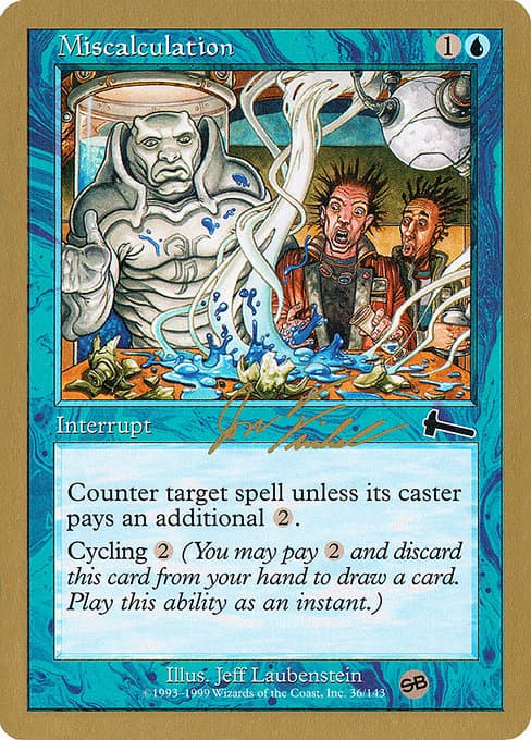 Miscalculation from World Championship Decks 2000 (Common)