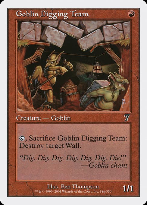 Goblin Digging Team from Seventh Edition (Common)