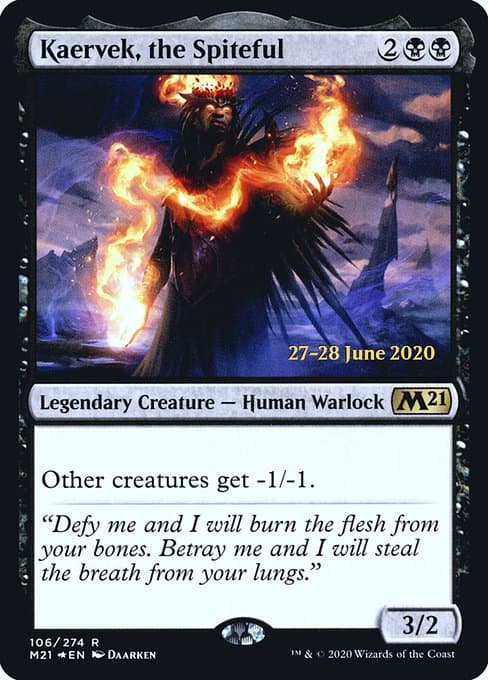 Kaervek, the Spiteful from Core Set 2021 Promos (Rare)