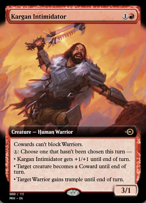 Kargan Intimidator from Magic Online Promos (Rare)