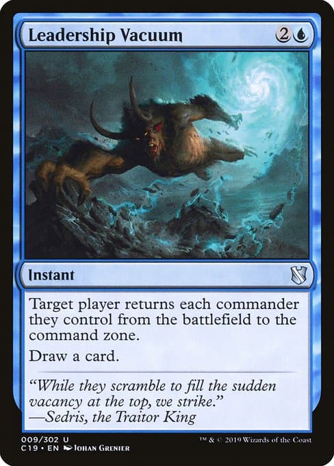 Leadership Vacuum from Commander 2019 (Uncommon)