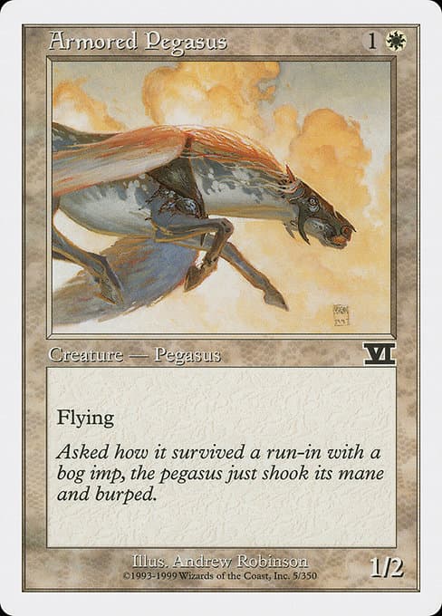 Armored Pegasus from Classic Sixth Edition (Common)