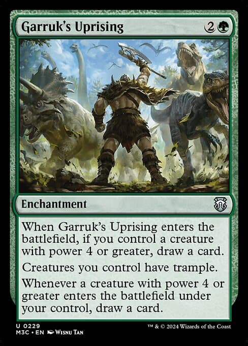 Garruk's Uprising from Modern Horizons 3 Commander (Uncommon)