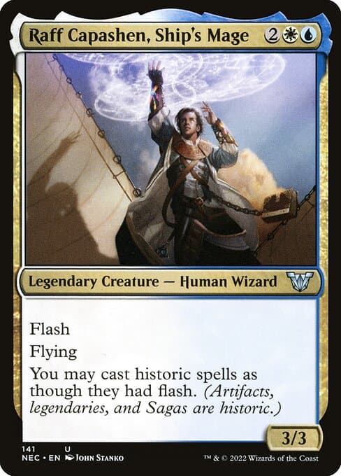 Raff Capashen, Ship's Mage from Neon Dynasty Commander (Uncommon)