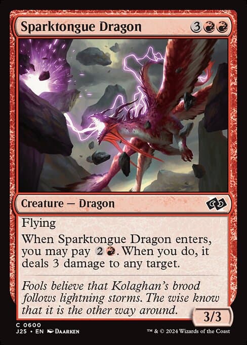Sparktongue Dragon from Foundations Jumpstart (Common)