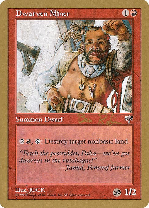 Dwarven Miner from World Championship Decks 1998 (Uncommon)