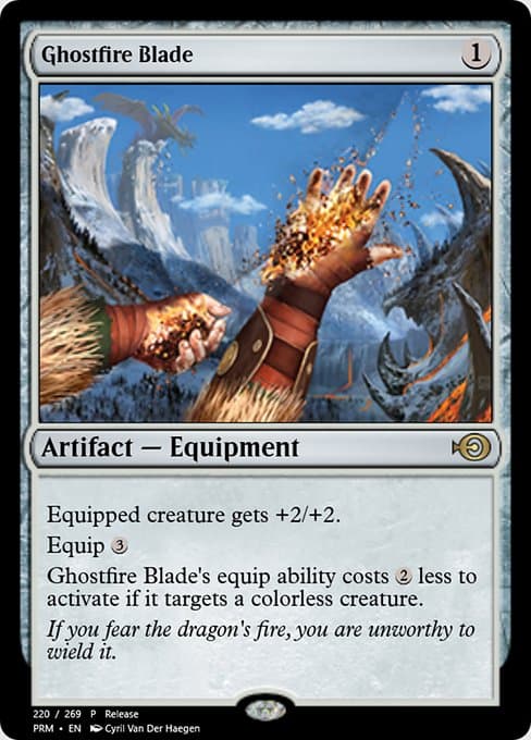 Ghostfire Blade from Magic Online Promos (Rare)