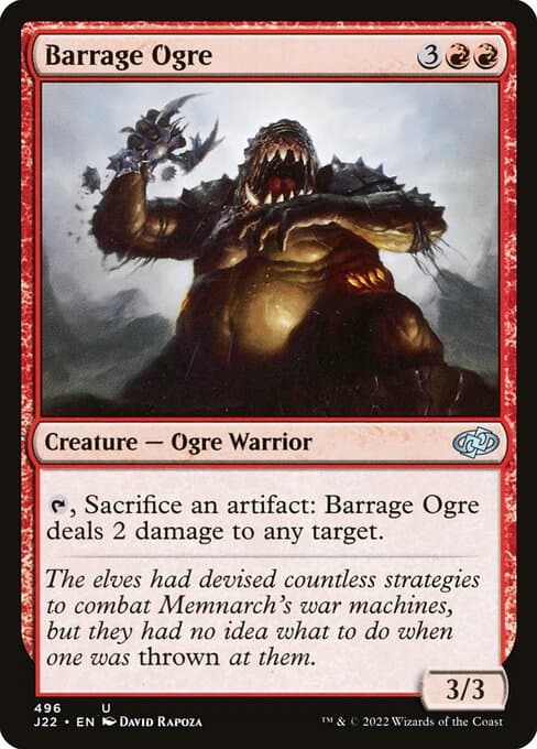 Barrage Ogre from Jumpstart 2022 (Uncommon)