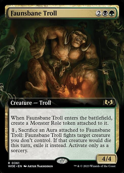Faunsbane Troll from Wilds of Eldraine (Rare)