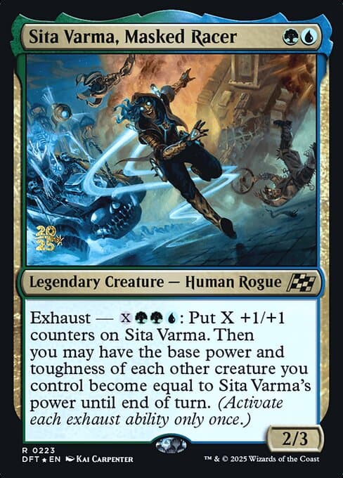 Sita Varma, Masked Racer from Aetherdrift Promos (Rare)