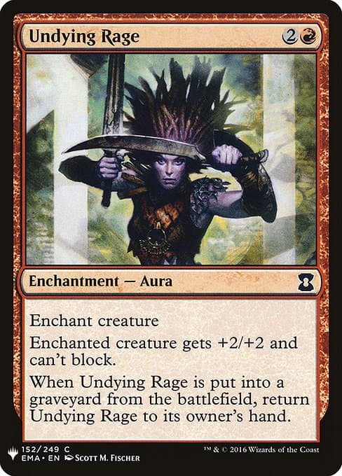 Undying Rage from The List (Common)