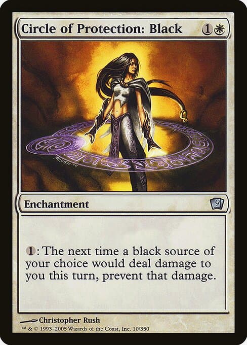 Circle of Protection: Black from Ninth Edition (Uncommon)