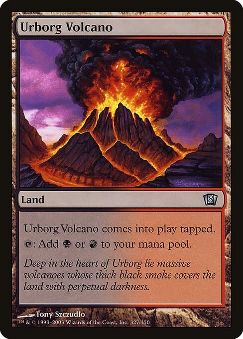 Urborg Volcano from Eighth Edition (Uncommon)