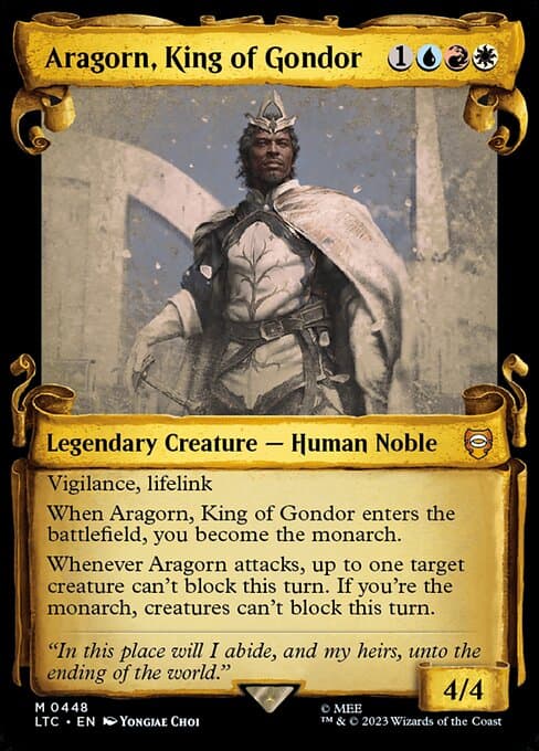 Aragorn, King of Gondor from Tales of Middle-earth Commander (Mythic)