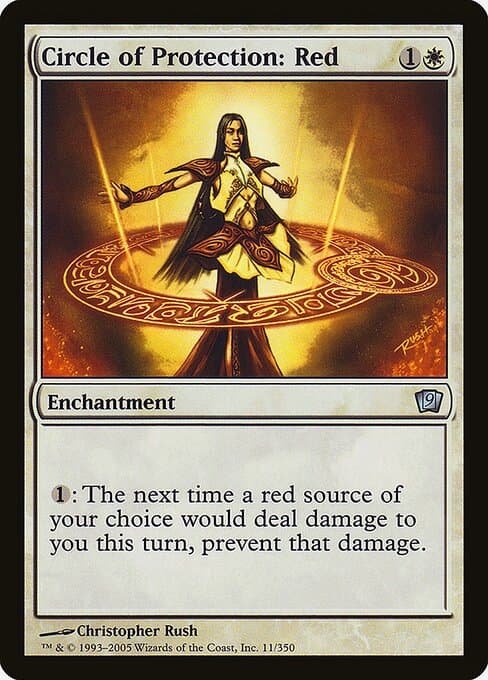 Circle of Protection: Red from Ninth Edition (Uncommon)