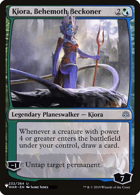 Kiora, Behemoth Beckoner from The List (Uncommon)