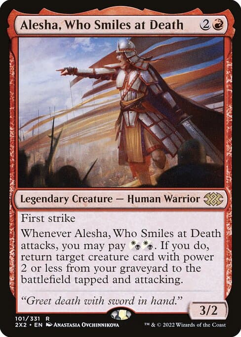 Alesha, Who Smiles at Death from Double Masters 2022 (Rare)