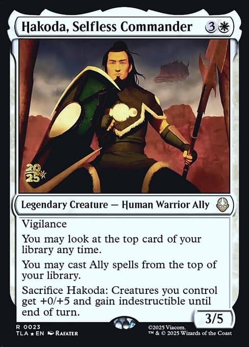 Hakoda, Selfless Commander from Avatar: The Last Airbender Promos (Rare)