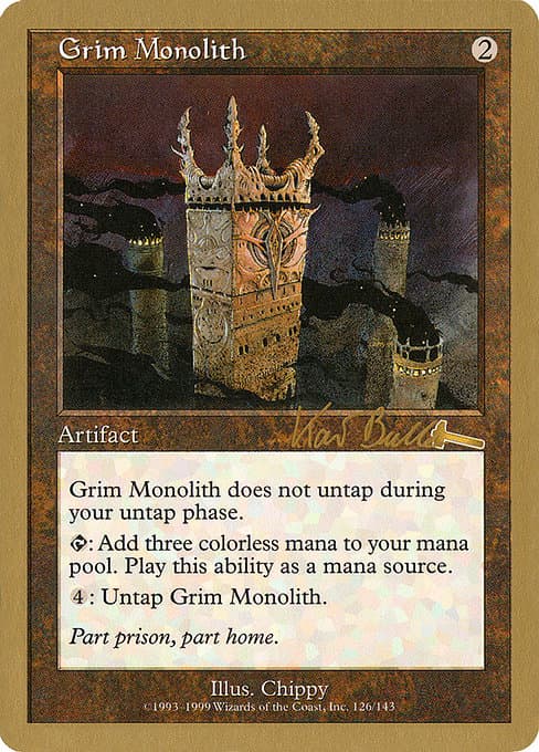 Grim Monolith from World Championship Decks 1999 (Rare)