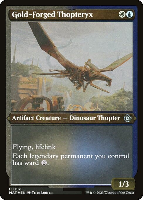 Gold-Forged Thopteryx from March of the Machine: The Aftermath (Uncommon)