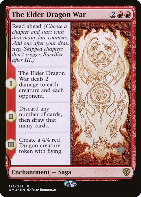 The Elder Dragon War from Dominaria United Promos (Rare)