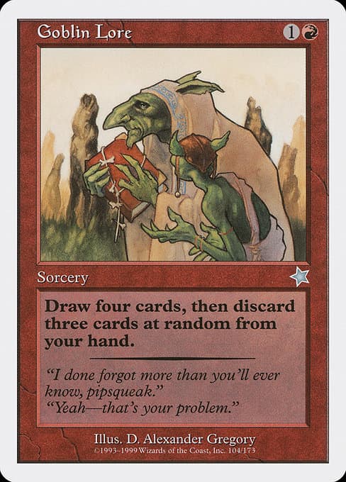 Goblin Lore from Starter 1999 (Uncommon)