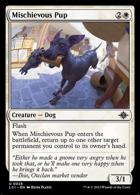 Mischievous Pup from The Lost Caverns of Ixalan (Uncommon)