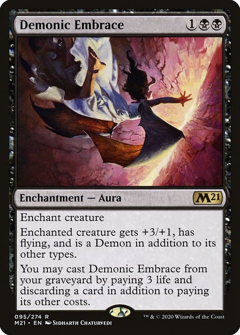 Demonic Embrace from Core Set 2021 (Rare)