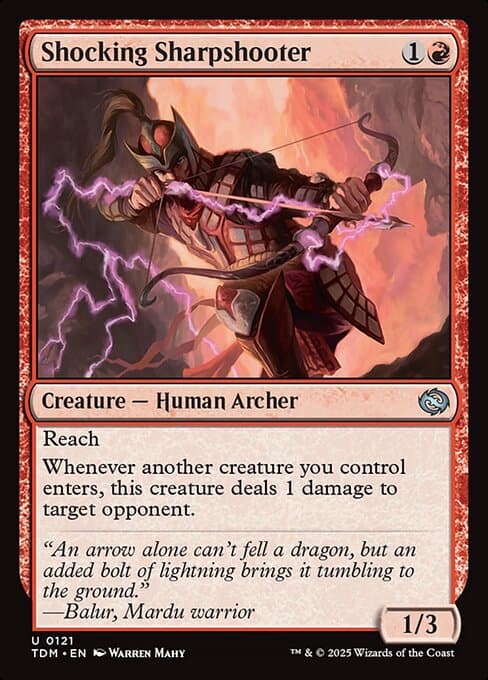 Shocking Sharpshooter from Tarkir: Dragonstorm (Uncommon)