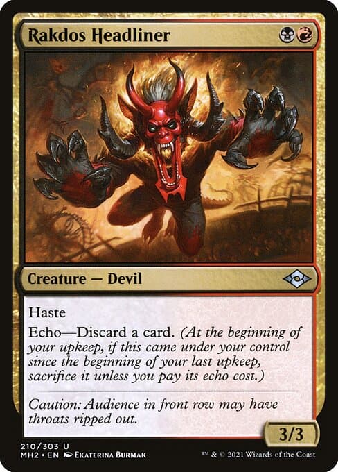Rakdos Headliner from Modern Horizons 2 (Uncommon)
