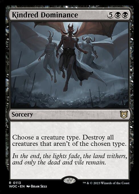 Kindred Dominance from Wilds of Eldraine Commander (Rare)