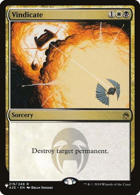 Vindicate from The List (Rare)