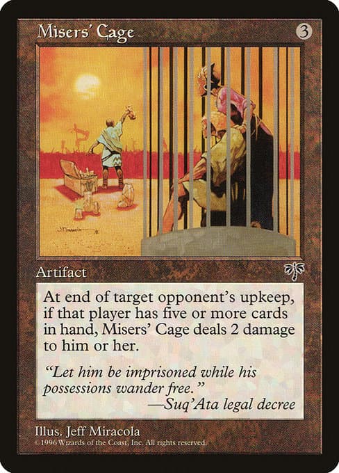 Misers' Cage from Mirage (Rare)