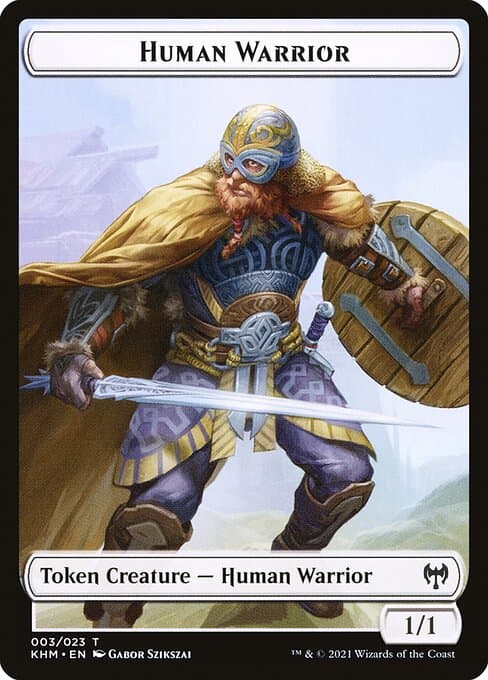 Human Warrior from Kaldheim Tokens (Common)