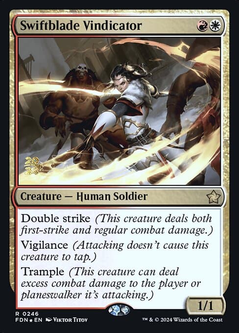 Swiftblade Vindicator from Foundations Promos (Rare)
