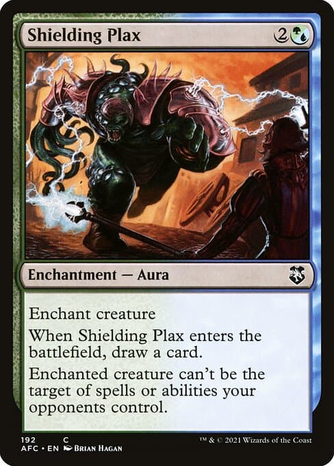 Shielding Plax from Forgotten Realms Commander (Common)