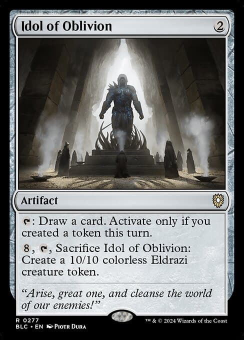 Idol of Oblivion from Bloomburrow Commander (Rare)